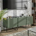 thumbnail image 6 of Furniture of America Haft Modern Wood 3-Cabinet TV Stand in Sage Green, 6 of 9