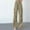 Khaki, variant on lulshou Women's Fashion Cargo Pants High Waisted Wide Leg Straight Tube Casual Sports Overalls Pants Work Pants Trousers