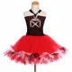 thumbnail image 4 of Disfraz de pirata para niños, fiesta de Halloween, carnaval, vestidos de tul, negro, rojo, para niñas pequeñas, vestido de tutú de capitán pirata elegante con sombrero, 4 of 5