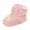 Pink, variant on Puntoco Winter Toddler Boots Soft Anti-Slip Sole Warm Winter Boots Snow Booties with Grippers for Infant Baby Boys Girls Kids Shoes Clearance