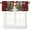 Christmas-1, variant on Merry Christmas 3 Piece Kitchen Curtains Set,Winter Snowflake Print Window Treatment Tiers Red Rod Pocket Valance Sets for Small Windows Bedroom Living Room 54 x 24 Inch