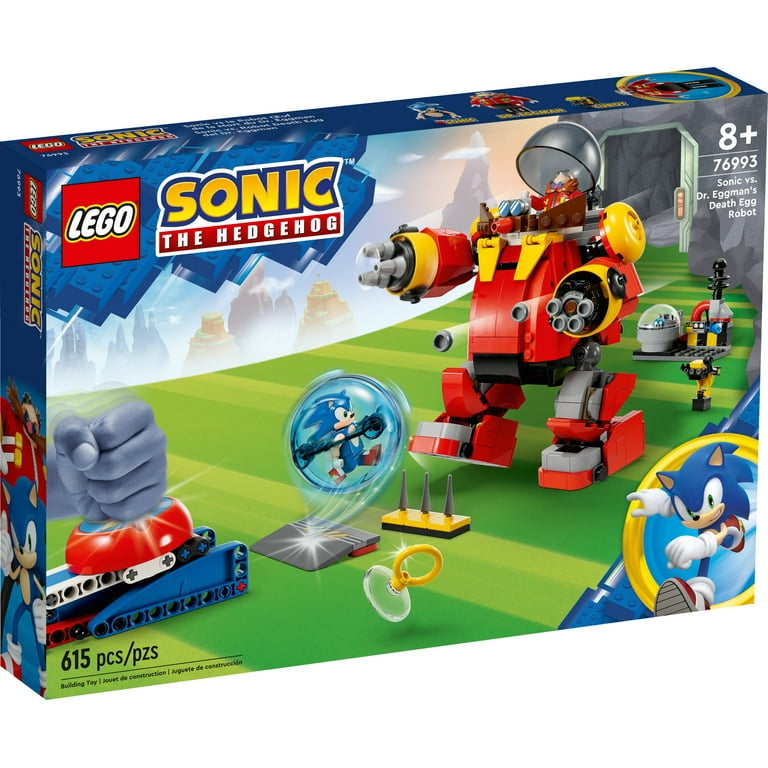 LEGO Sonic the Hedgehog Sonic vs. Dr. Eggman’s Death Egg Robot 76993  Building Toy for Sonic Fans and 8 Year Old Gamers, Includes Speed Sphere  and