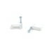 thumbnail image 1 of The Cimple Co - Clips para cables coaxiales dobles o siameses, clip para cables eléctricos Cat6, clip para clavos de 1/2 pulgada y sujetador, color blanco (50 piezas por bolsa), 1 of 1