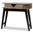 thumbnail image 4 of Baxton Studio Wales Light Brown Finished Wood 1-Drawer Console Table, 4 of 11