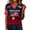 Wine, variant on Women's USA Soccer Shirt 2026 United States Fan Gear V-Neck Casual Short Sleeve Graphic Tee Patriotic American Flag Football Supporter Pullover Tops (S-3XL, Assorted Colors)