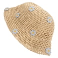 thumbnail image 3 of KAJNBN Large Brim Bucket Hat Chic Fisherman Hat for Women Sun Protection Beach Party Head Circumference 54-58cm 1Pcs, 3 of 8