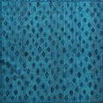 thumbnail image 1 of Ahgly Company Indoor Square Abstract Light Blue Modern Area Rugs, 8' Square, 1 of 4