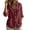 *Wine, variant on VBVC Women's Cotton-Linen Button Down Shirt , Ladies' Lightweight Long Sleeve Blouse , Casual Collared Tunic For Women,Army Green,S-2XL