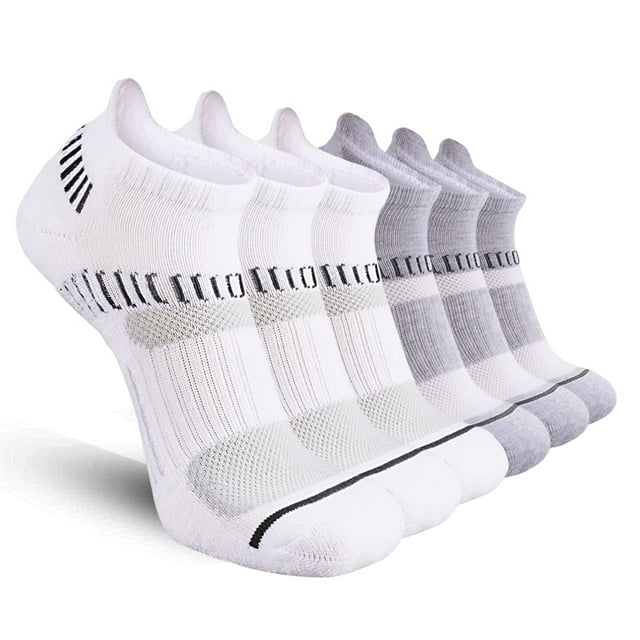 COOPLUS Womens Athletic Ankle Socks Women Cushioned Low Cut Breathable ...