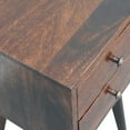 thumbnail image 6 of Lesuto Mini 2 Drawer Light Walnut Nightstand - Scandinavian Style, Wood, 1 Drawers, 6 of 11