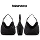 thumbnail image 2 of Bolso de mano Montana West Hobo de piel vegana ajustable negro, 2 of 5