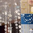 thumbnail image 6 of 4M Xmas String Hanging Star Christmas Party Decoration Tree Ornament Garland Blue Paperboard, 6 of 7