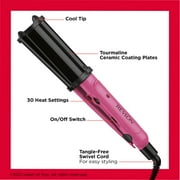 Revlon Tourmaline Ceramic 3/4 Deep Hair Waver Iron, Pink