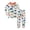 White, variant on RTKFRFLM Girls Pajamas Boys Pajama Set Kids Cartoon Print Long Sleeve Pants Outfit Loungewear Soft Sleepwear Pjs Sleepwear Loungewear,Size 3 Years-4 Years