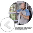 thumbnail image 4 of HLONK 10 Pcs Window Screen Corners Angle Brackets Plastic Fasteners Joint Frame Kit White, 4 of 6