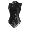 thumbnail image 2 of cremallera de cuero para mujer, leotardo, coqueteo, lencería con apariencia húme, mono, ropa de XXXL Macarena Body de fiesta para hombres, 2 of 8