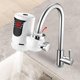 thumbnail image 5 of Calentador de agua instantáneo de 3kw y 220v, pantalla de temperatura de grúa, calentador de agua eléctrico, calefacción de agua caliente sin tanque, grifo de cocina para baño con enchufe de la UE (blanco) BRI  Rojo Verde, 5 of 5