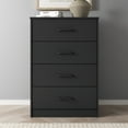 thumbnail image 4 of (3 pack) Mainstays Ardent 4 Drawer Dresser, Black, 4 of 19