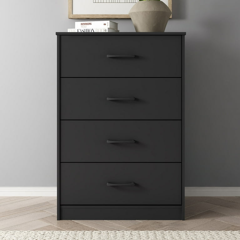 Mainstays Ardent 4 Drawer Dresser, Dark Walnut