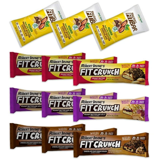Fit Crunch Protein Bar, Variety Pack, 30g Protein, 12 ct.
