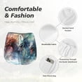 thumbnail image 6 of Lsque Ink Style Wave Dragon Printed Women's Running Shorts with Liner Pockets,Elastic Quick Dry Workout Athletic Gym Yoga Shorts,Womens High Waist Shorts-Small, 6 of 9