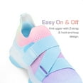 thumbnail image 5 of DREAM PAIRS Girls’ Slip-On Sneakers, Z-Strap Walking Shoes with Colorful Jelly Sole, 5 of 6