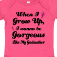 thumbnail image 4 of Inktastic Gorgeous Like My Godmother Girls Baby Bodysuit, 4 of 5