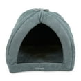thumbnail image 1 of SUSSEXHOME Pets 16.6 x 16.5 x 16.5 Inches Washable Pet Tent Bed - Cozy Covered Medium Cat Bed and Dog Igloo Bed - Dog Cave Bed and Cat House for Indoor Cats - DARK GRAY, 1 of 9