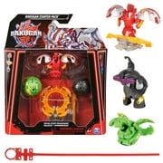 Bakugan Starter 3-Pack, Special Attack Dragonoid, Nillious, Hammerhead Customizable Spinning Action Figures and Trading Cards,