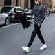 thumbnail image 4 of Qarigey Slim Fit Hombres Casual Tobillo Banded Pantalones Elásticos Tight Harem Pantalones Lápiz Pantalones Negro Ropa interior negro L, 4 of 5