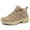 Khaki, variant on LASUDRAA Unisex Non Slip Hiking Shoes Mid Top Breathable Trekking Boots Wear Resistant Outdoor Trail Footwear for Hiking Camping Walking