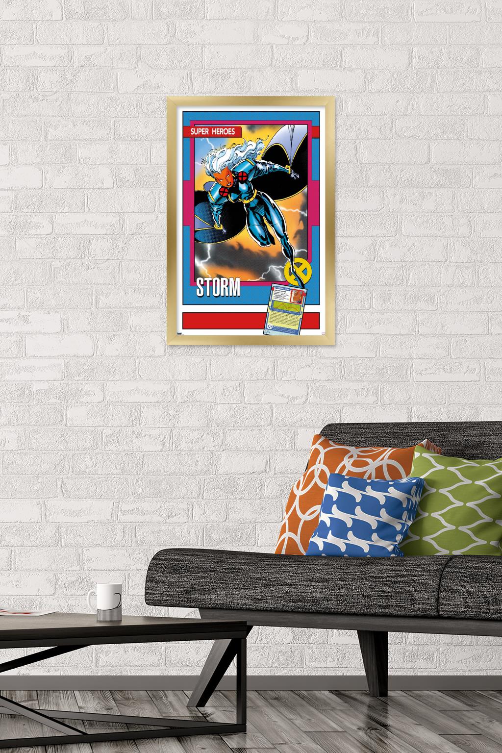 Marvel Trading Cards - Storm Wall Poster, 14.725" x 22.375" Framed