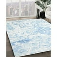 thumbnail image 3 of Ahgly Company Machine Washable Indoor Round Contemporary Lavender Blue Area Rugs, 4' Round, 3 of 7