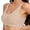 Khaki, variant on Alun Seamless Jelly Bras for Women Light Support Wireless Bralette Lightweight Breathable Stretchy Comfortable Soft Smooth Pull on Bras Simple Solid Color Daily Wear White XL