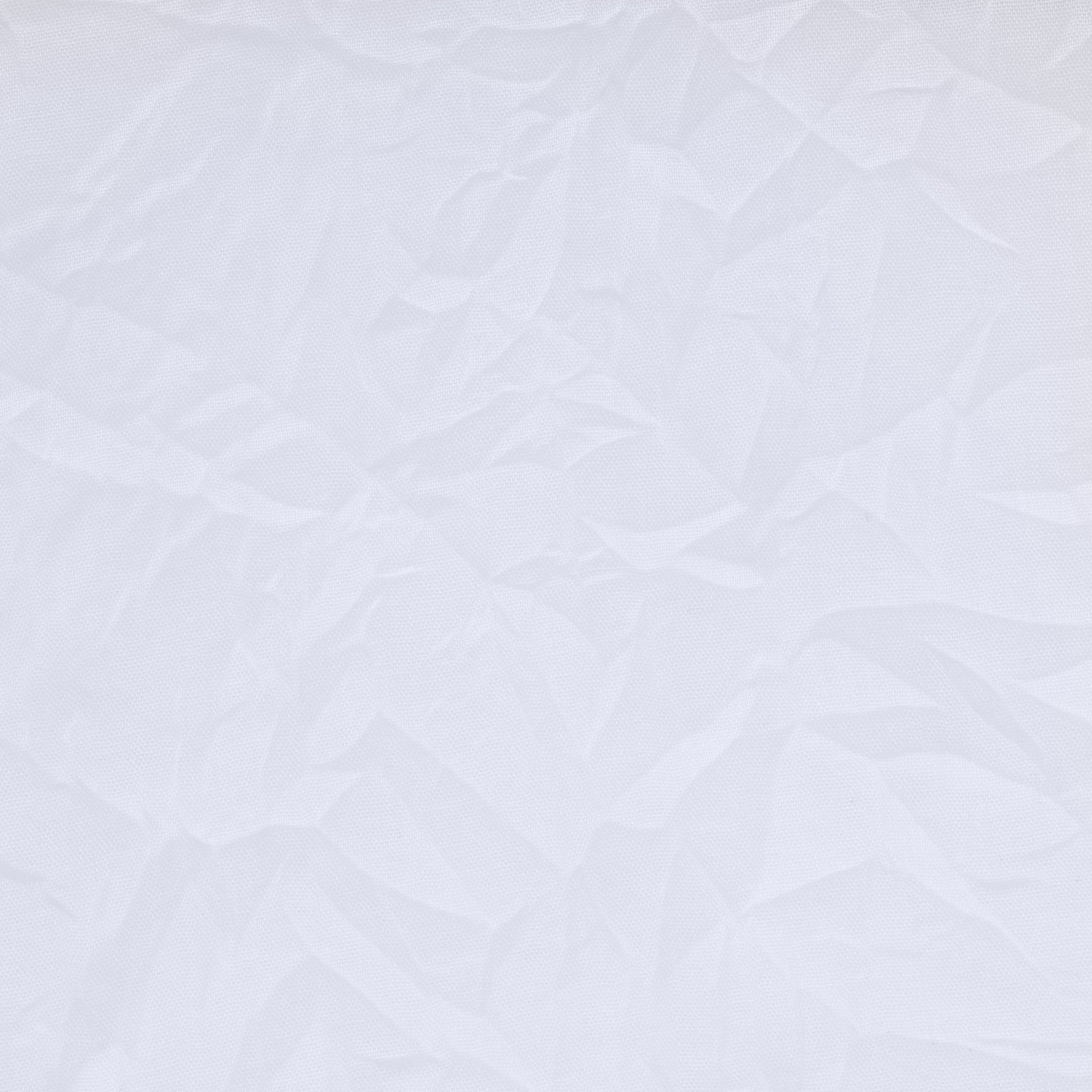 Loft Living Callie Sheer Tab Top Indoor Curtain 52 x 95 in White