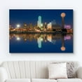thumbnail image 2 of wall26 Canvas Print Wall Art Dallas, Texas City Skyline Reflection Architecture &amp; Maps Cityscape Photography Realism Global Scenic Colorful Multicolor for Living Room, Bedroom, Office - 16"x, 2 of 5