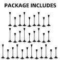 Nuptio Taper Candle Holders In Bulk Black Candlestick Holders Set of 30