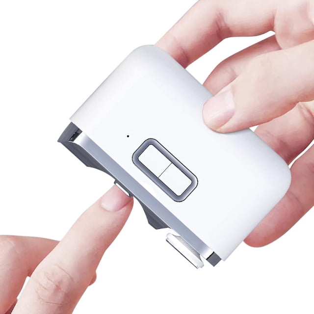 Cortaúñas eléctrico LIUXGMXG 2 en 1 con 2 velocidades y luz LED para bebés niños adultos y personas mayores