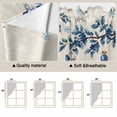 thumbnail image 5 of Blue Christmas Swag Valances for Windows, Kitchen Curtains 36 Inch Length 2 Panels Set, Xmas Gnomes Balls Tree Snowflake Gifts Short Curtains for Small Windows Rod Pocket Cafe Curtains Drapes 28"x36", 5 of 8