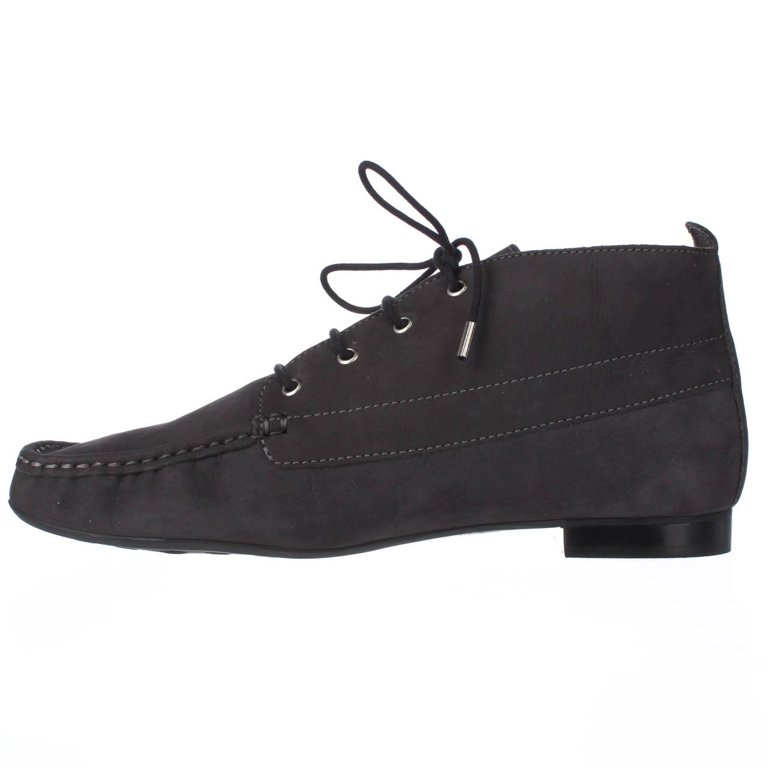 Womens Marc Joseph 5th Ave Lace Up High Top Mocassins - Grey  display picture 3