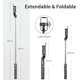 thumbnail image 4 of Palo para selfies con luz, trípode para teléfono inteligente, palo para selfies telescópico extensible con control remoto desmontable para iPhone, Galaxy, Huawei, 4 of 5