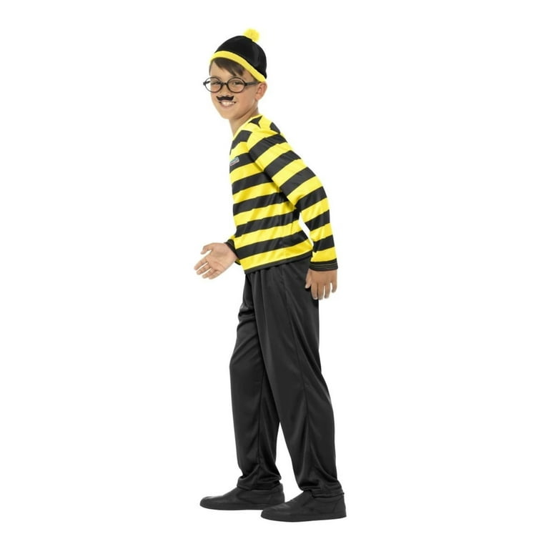 Wheres Wally Odlaw Costume Kids Black Wheres Wally Odlaw Costume Kids Black