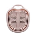 thumbnail image 1 of Folding Foot Soaking Bath Basin Foldable Portable Roller Design  Massage Bucket For Relieving Feet Pain AchesPink, 1 of 1