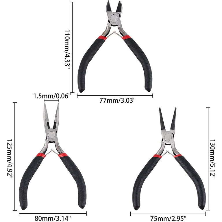 SNOWINSPRING 3 Pcs Jewelry Making Tools Winding Copper Wire Tool and  Jewelry Wire Cutter Plier Jewelry Making Wire Wrapping Tool 