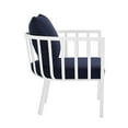 thumbnail image 5 of Modway Riverside 4 Piece Outdoor Patio Aluminum Set in White Navy, 5 of 10