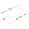 thumbnail image 2 of Conjunto de pulsera de reloj Jadeshay para mujer paquete de 3 pulseras de cuarzo con purpurina, 2 of 8