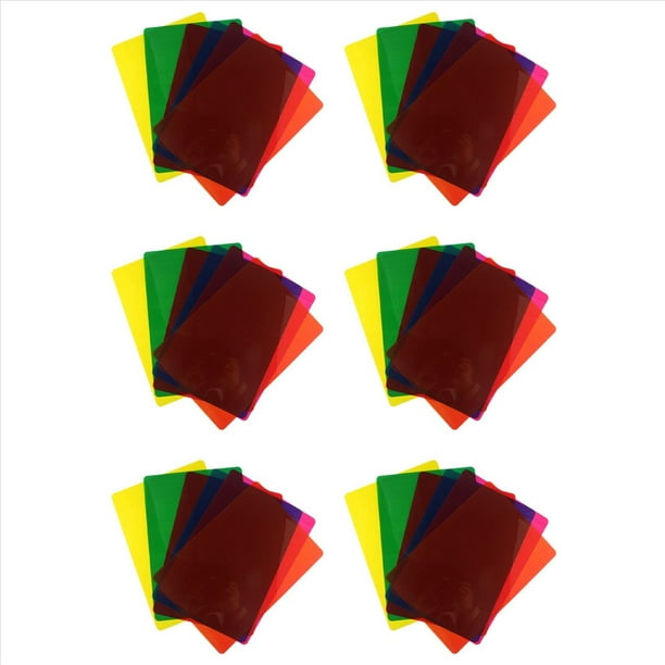 36 Piezas de Superposiciones de Colores para Dislexia, Tiras de Lectura de Dislexia para Dislexia Irlens, TDAH y EstréS Visual, 11,7 X 8,3 Pulgadas