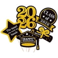 thumbnail image 1 of Luluganb Graduation Party Table Decor,Class of 2026 Graduation Centerpieces Set, 5 Pcs Graduation Table Decorations for Graduation Party Supplies, School and Home Party Decor Gold, 1 of 5