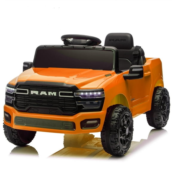 Xuanlur 12V Licensed Dodge RAM 3500 Ride on Toy for Kids, Toddler Ride on Truck with Remote Control, 2WD, Rear Shock Suspension, LED, Electric Car for Kids with Bluetooth, 3 Point Safety Belt (Pink)