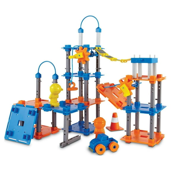 Learning Resources City Engineering & Design Building Set - 100 Pieces, Engineering for Kids Boys Girls, Ages 5 